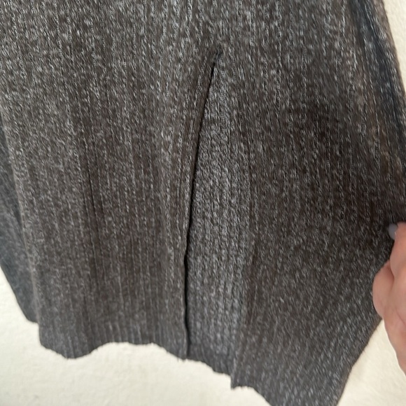 Anthropologie Daily Practice Barre Midi Dress Knit Sweater Dress Carbon SML - Picture 8 of 11